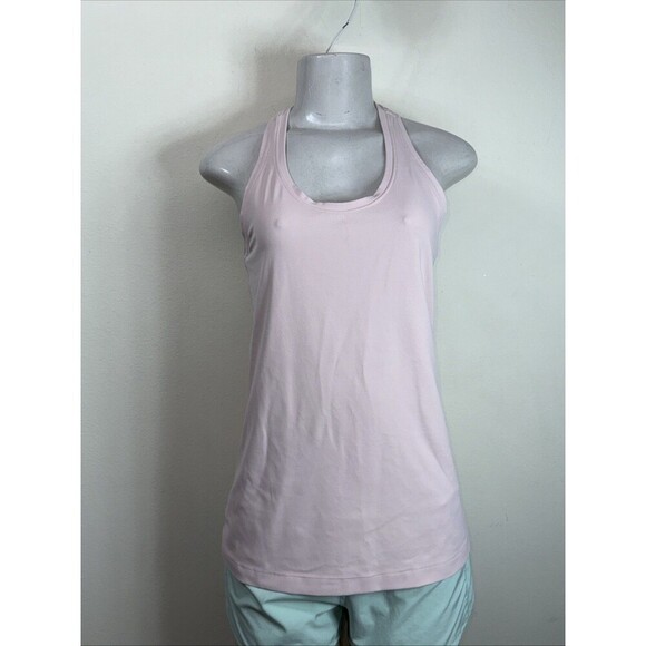 (A1) LuluLemon Pale Pink Racer Back Athletic Women's Top S/M Tank. - Picture 4 of 9
